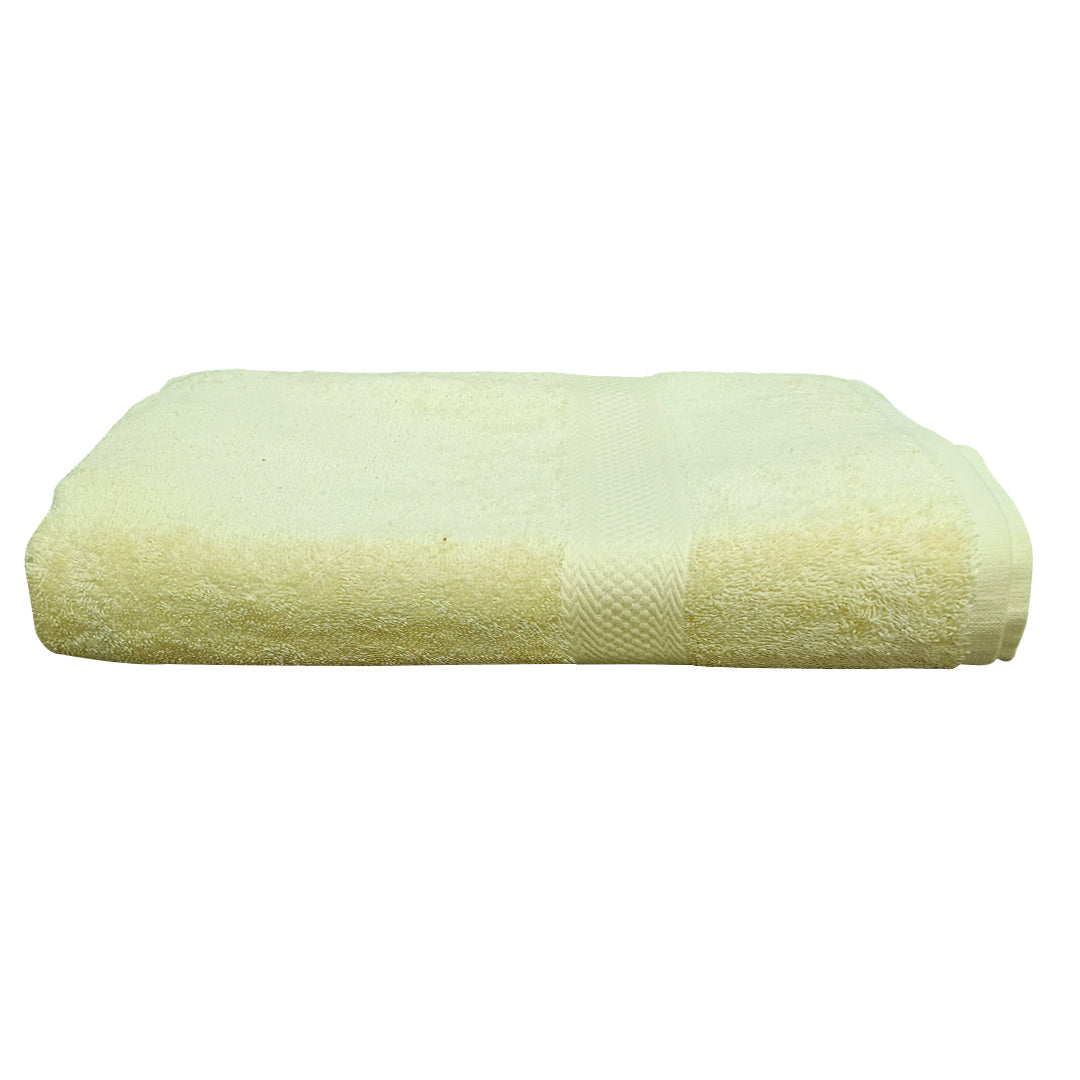 Quattro Bath Towel.Yellow Color Bath Towel. Cotton Towel.