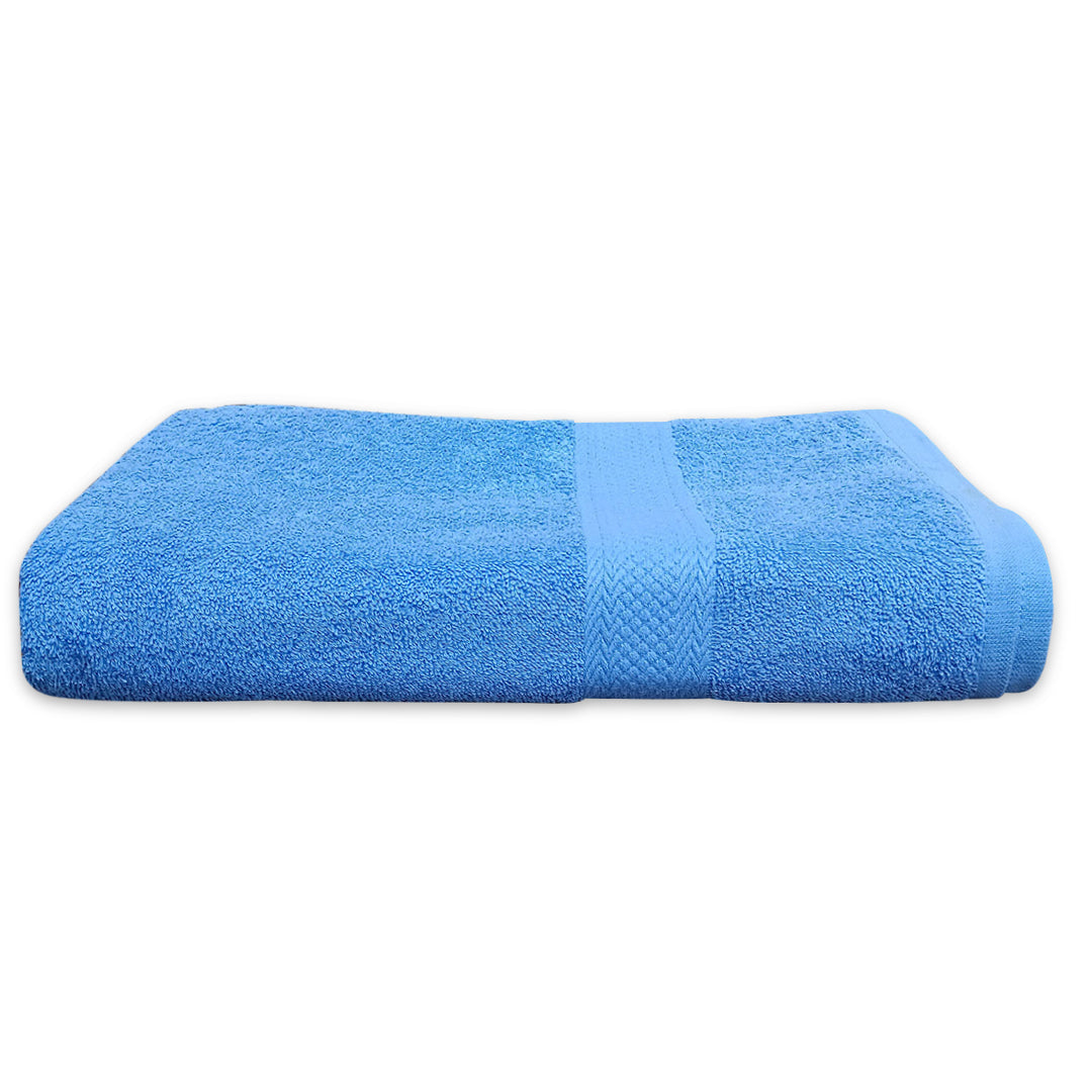 Quattro Bath Towel.Sky Blue Color Bath Towel. Cotton Towel.