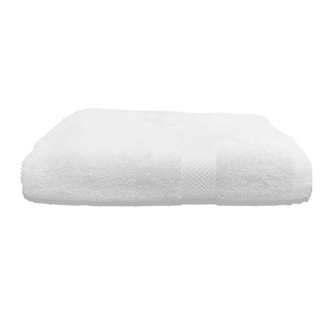 Quattro Bath Towel.White Color Bath Towel. Cotton Towel.