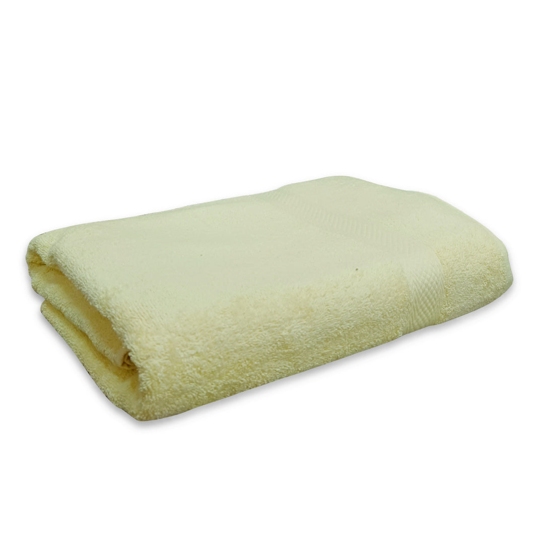 Quattro Bath Towel.Yellow Color Bath Towel. Cotton Towel.