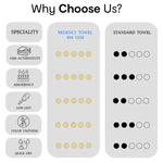 Quattro Export Quality 100% Cotton Turkish Hand Towels (Pack of 3) - Regency India