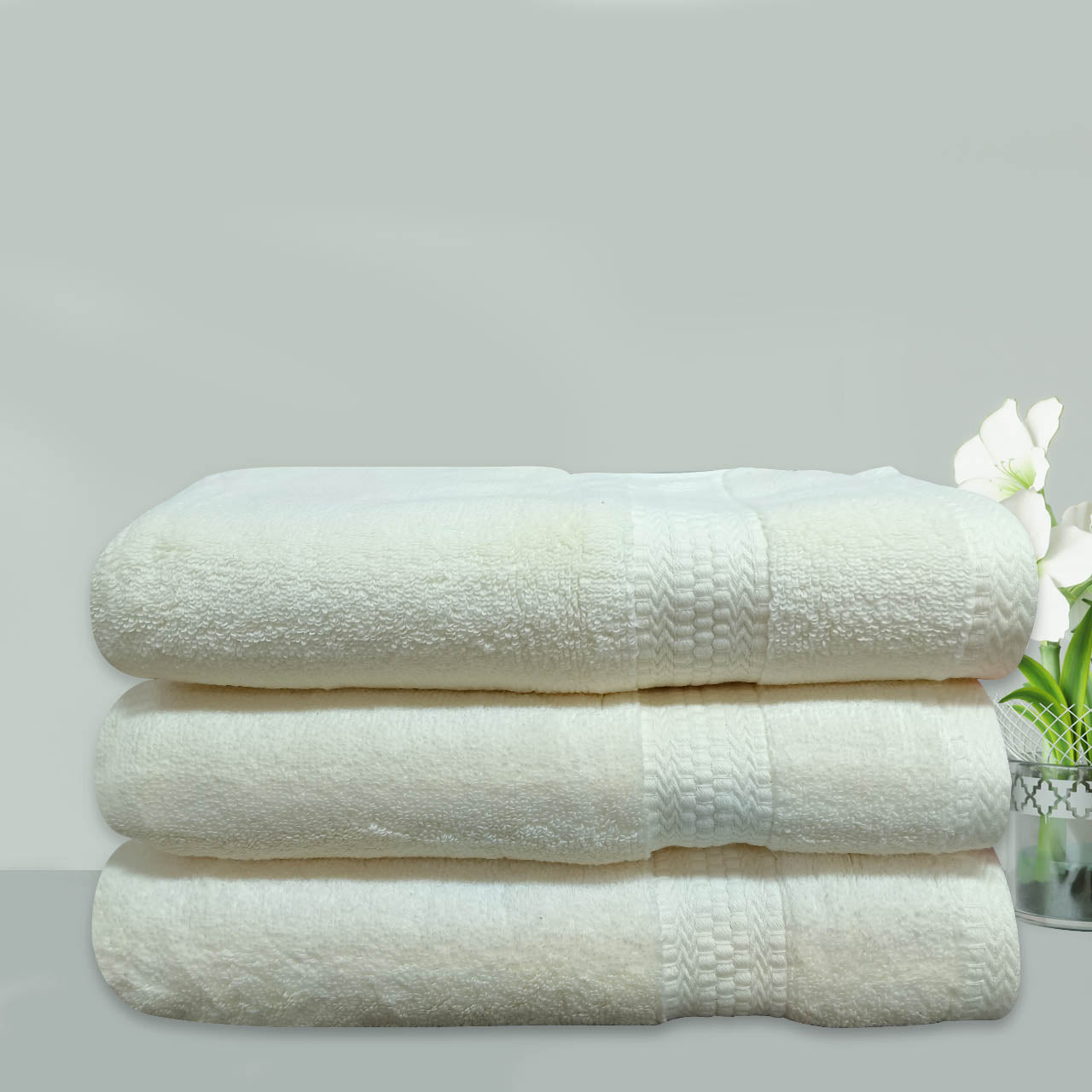 Avante Bath Towel Set-Light Yellow