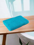 Bath Towel Set of 1 Aqua Blue