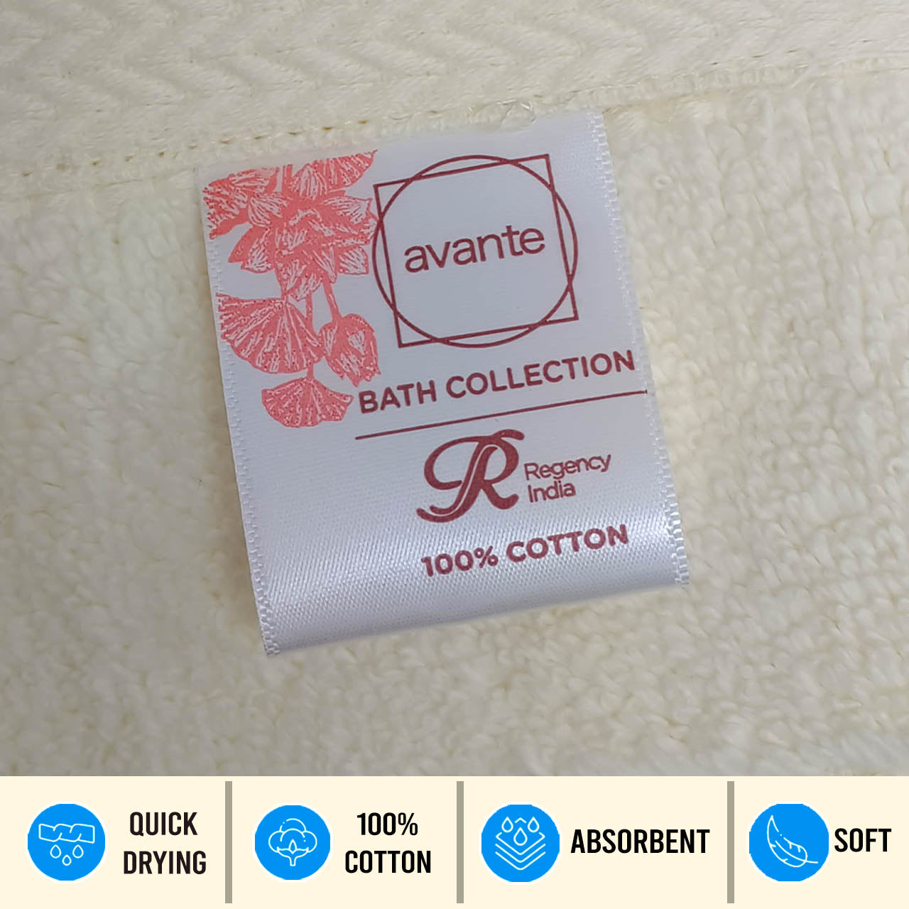 Avante Bath Towel Set-Light Yellow