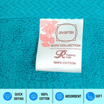 Avante Bath Towel Set-Aqua Blue