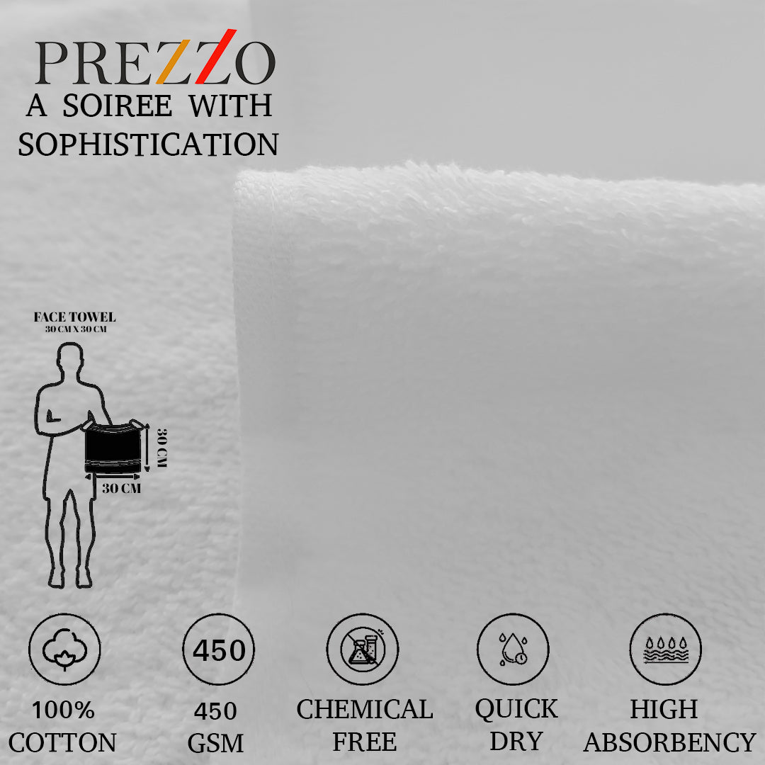 Prezzo Face Towel. 100% Cotton Towel.