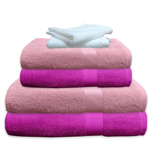 Quattro Towels Sets 100% Pure Cotton 400GSM Towels Extremely Soft & Absorbent