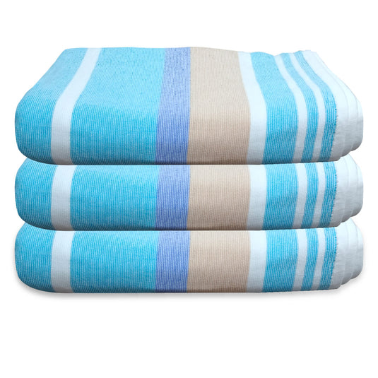 BREEZON Export Quality 100% Cotton Turkish Hand Towels (Pack Of 3) - Regency India