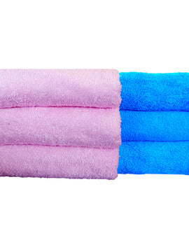 Klassico Face Towel 500 GSM, Size 30 * 30 cm, Soft & Fluffy towel, (Pack of 6) | Color Combo