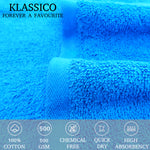 Klassico Face Towel 500 GSM, Size 30 * 30 cm, Soft & Fluffy towel, (Pack of 6) | Color Combo - Regency India