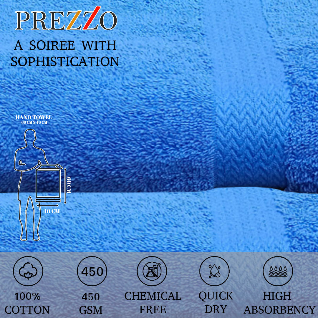 Prezzo Export Quality 100% Cotton Turkish Hand Towels (Pack of 3) - Regency India