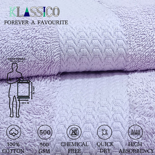 KLASSICO Export Quality 100% Cotton Turkish Hand Towels (Pack Of 3) - Regency India