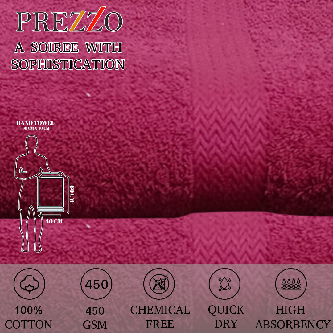 Prezzo Export Quality 100% Cotton Turkish Hand Towels (Pack of 3) - Regency India