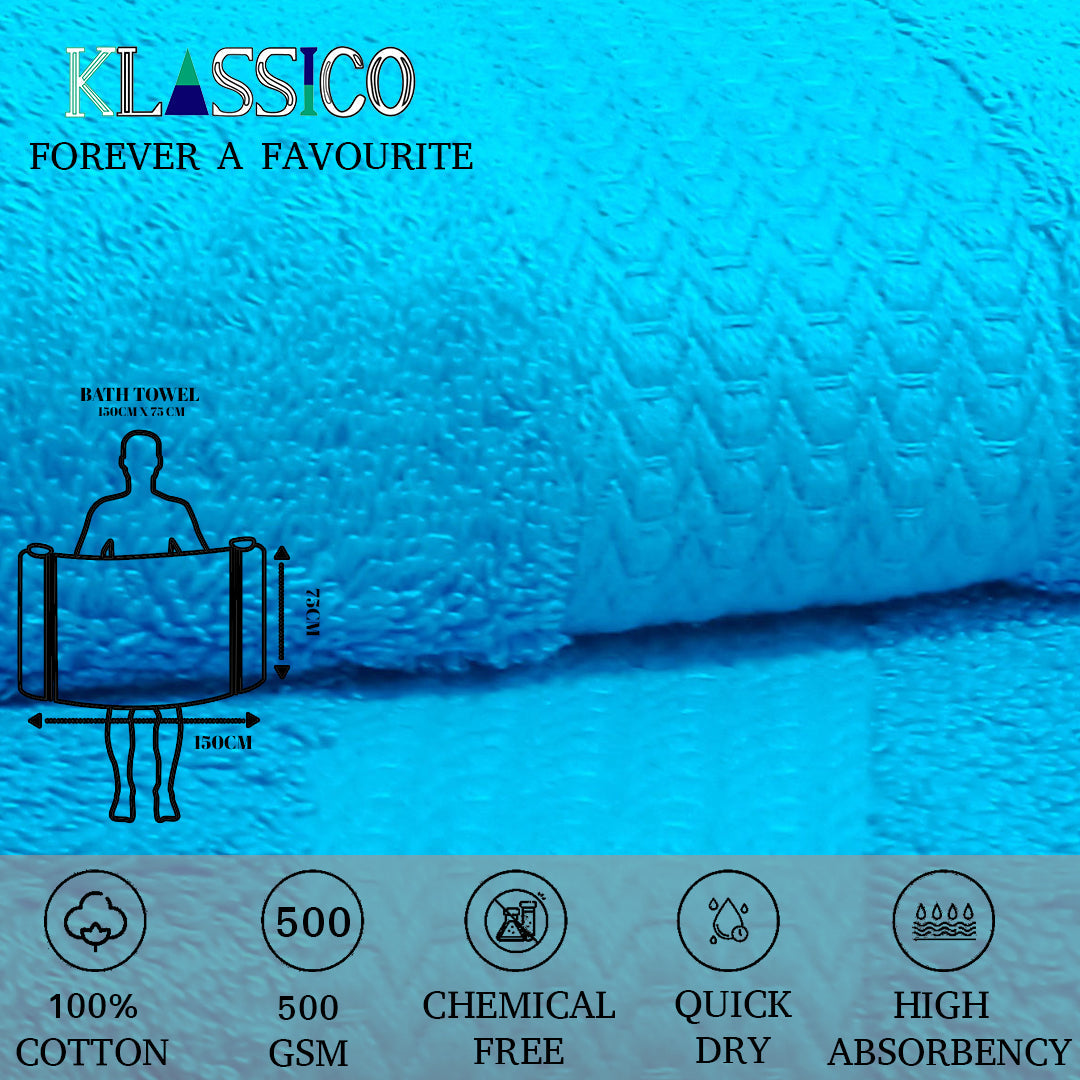 Klassico Bath Towel. 100% Cotton Towel. 