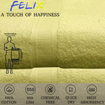 FELIX Export Quality 100% Cotton Turkish Hand Towels (Pack Of 3) - Regency India