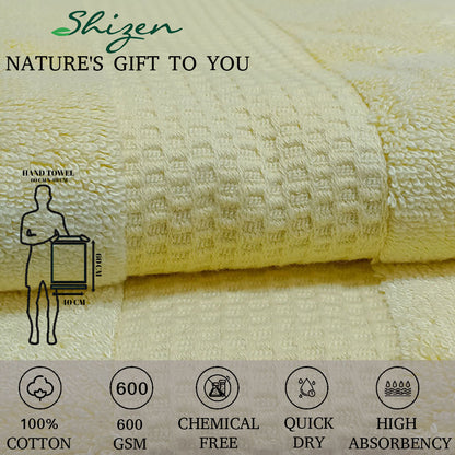 Shizen Export Quality 50:50 Bamboo Cotton Turkish Hand Towels (Pack of 3) - Regency India