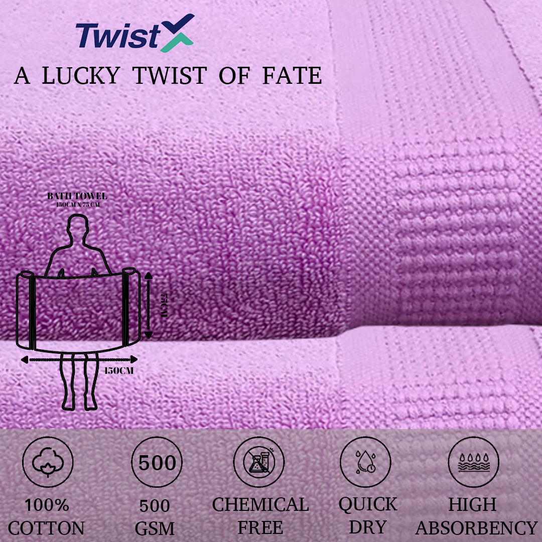 Twistx Bath Towel. 100% Cotton Towel. 