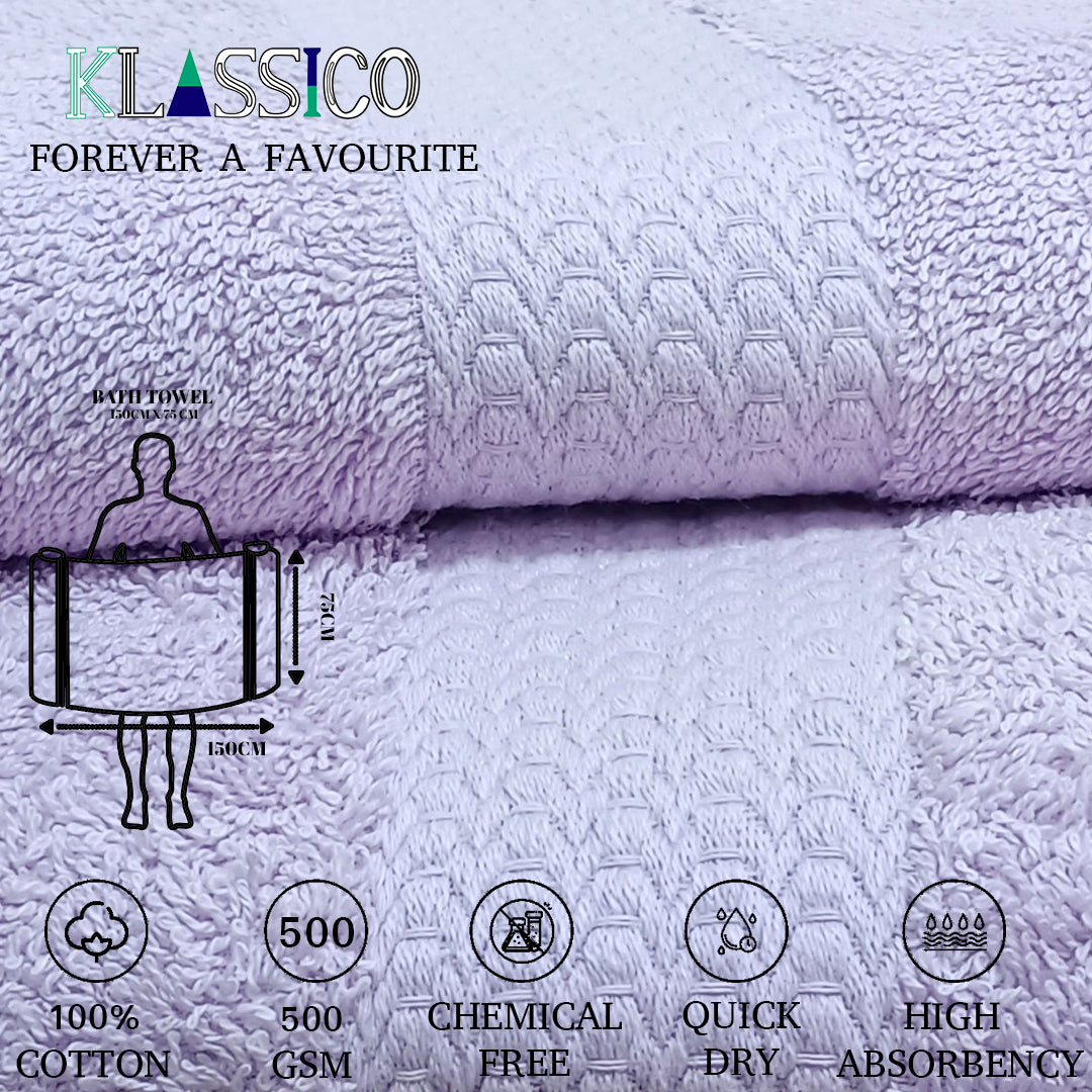 Klassico Bath Towel. 100% Cotton Towel. 