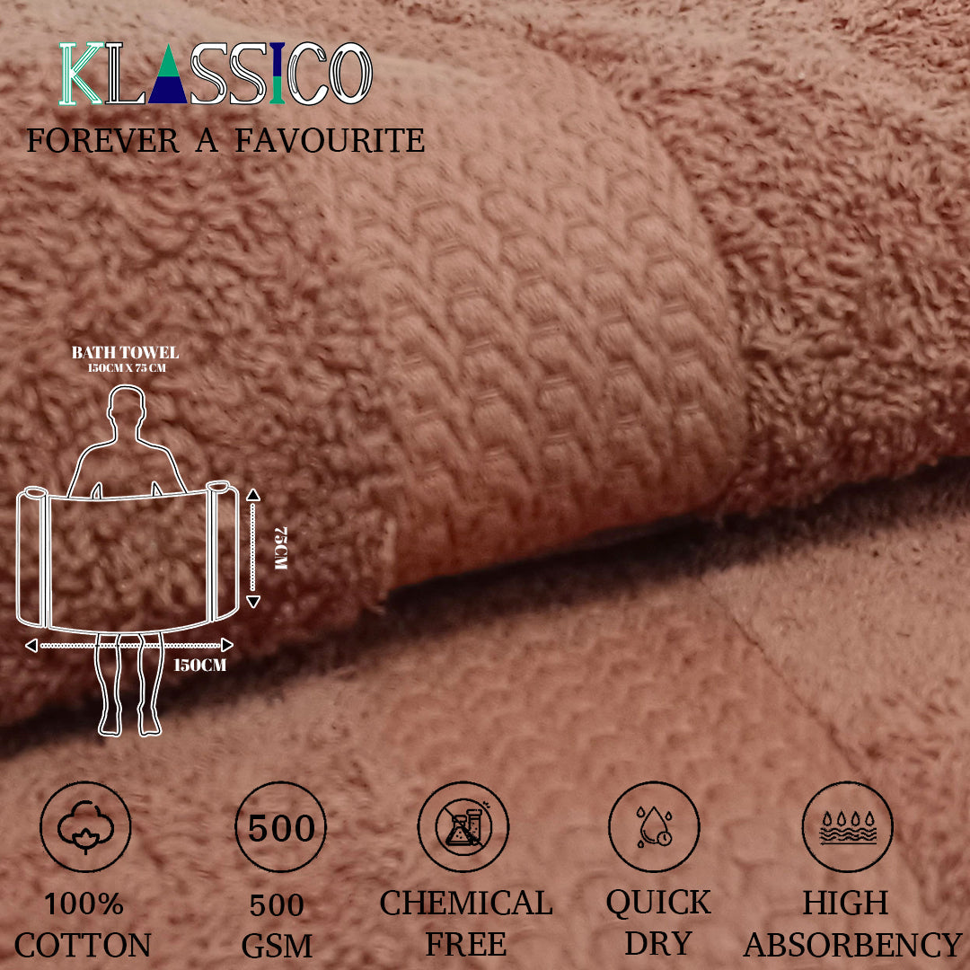 Klassico Bath Towel. 100% Cotton Towel. 