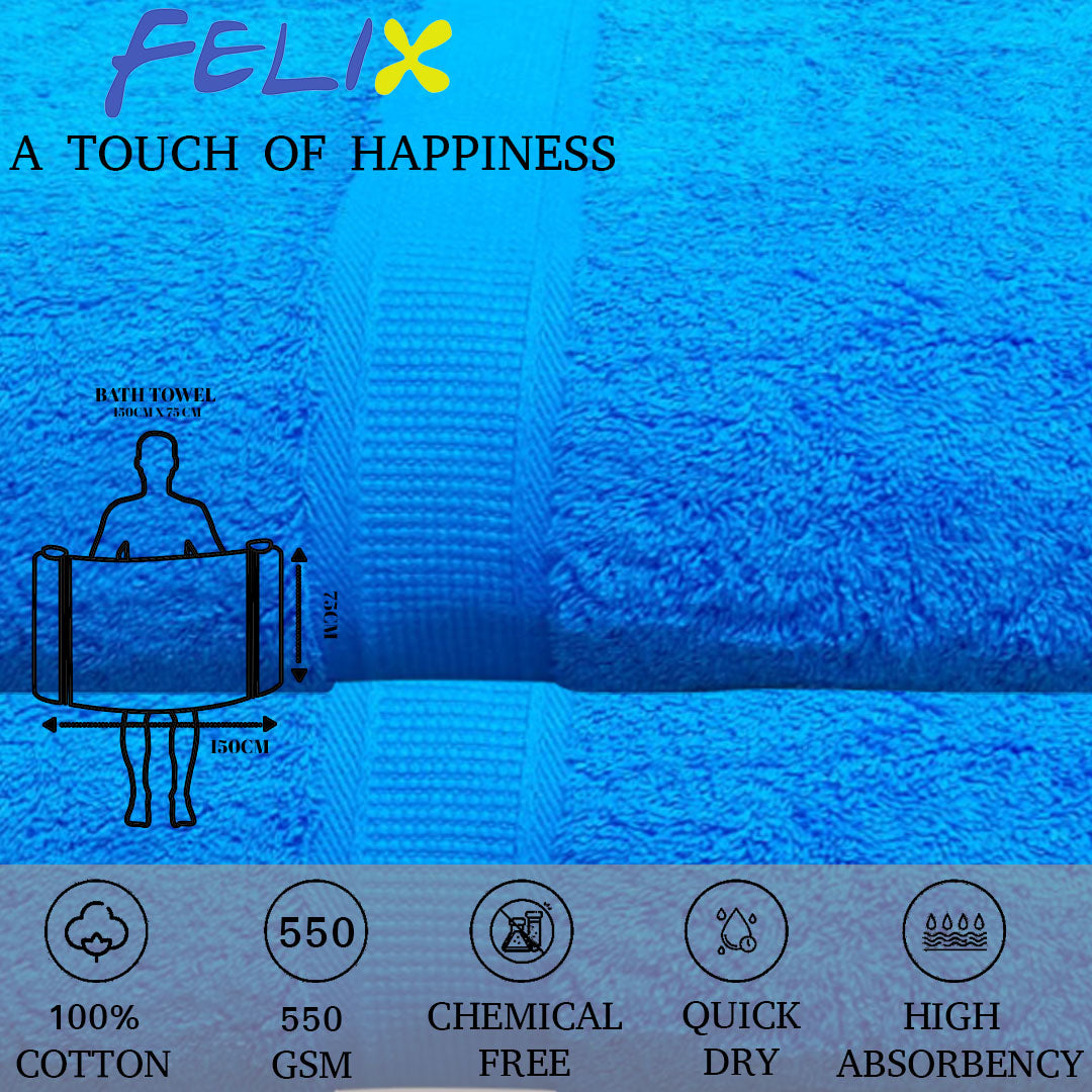 Felix Bath Towel. 100% Cotton Towel. 