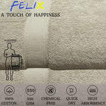 FELIX Export Quality 100% Cotton Turkish Hand Towels (Pack Of 3) - Regency India