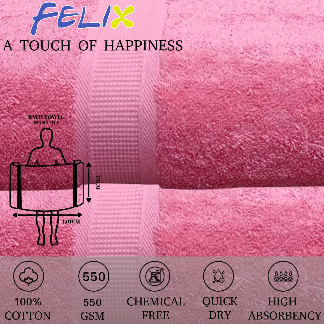 Felix Bath Towel. 100% Cotton Towel. 