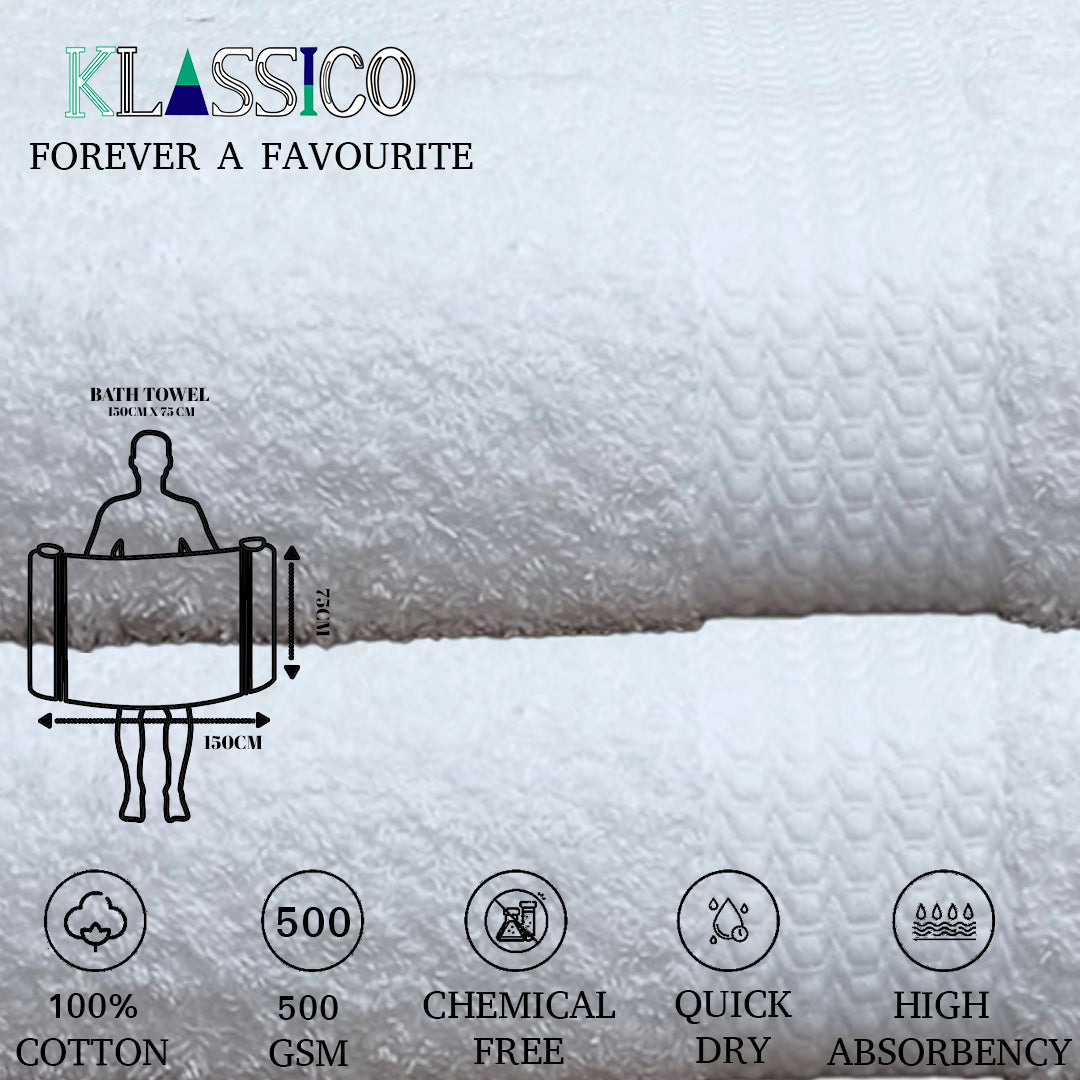 Klassico Bath Towel. 100% Cotton Towel. 