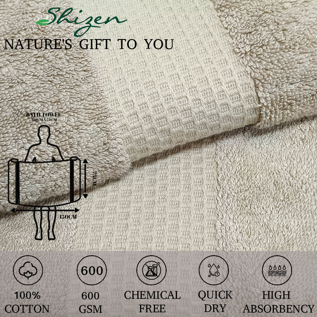 Shizen Bath Towel. 100% Cotton Towel. 