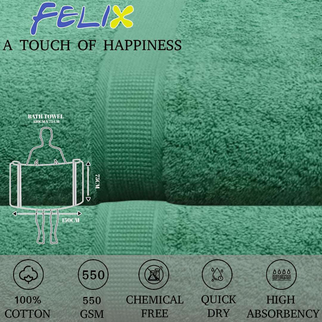 Felix Bath Towel. 100% Cotton Towel. 