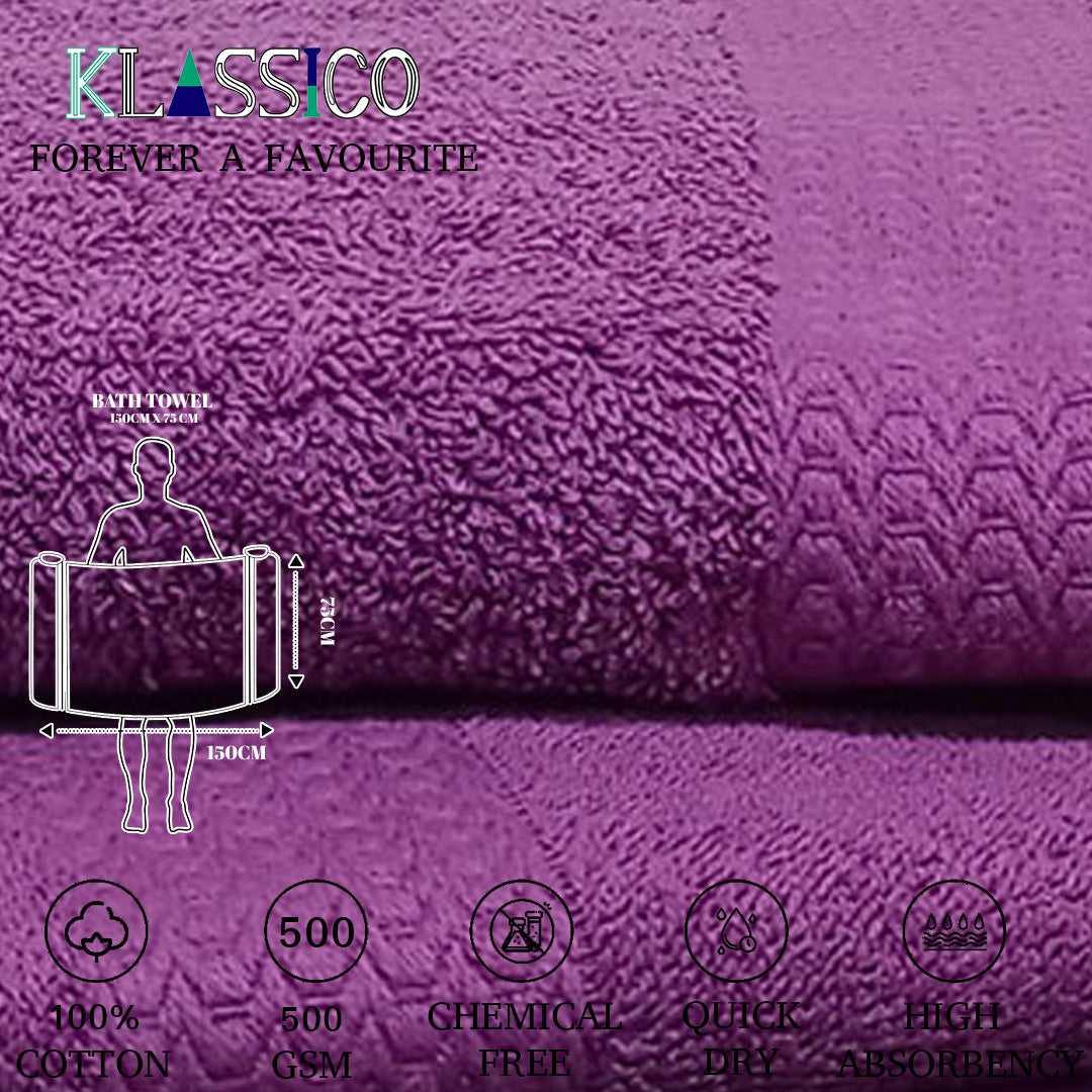 Klassico Bath Towel. 100% Cotton Towel. 