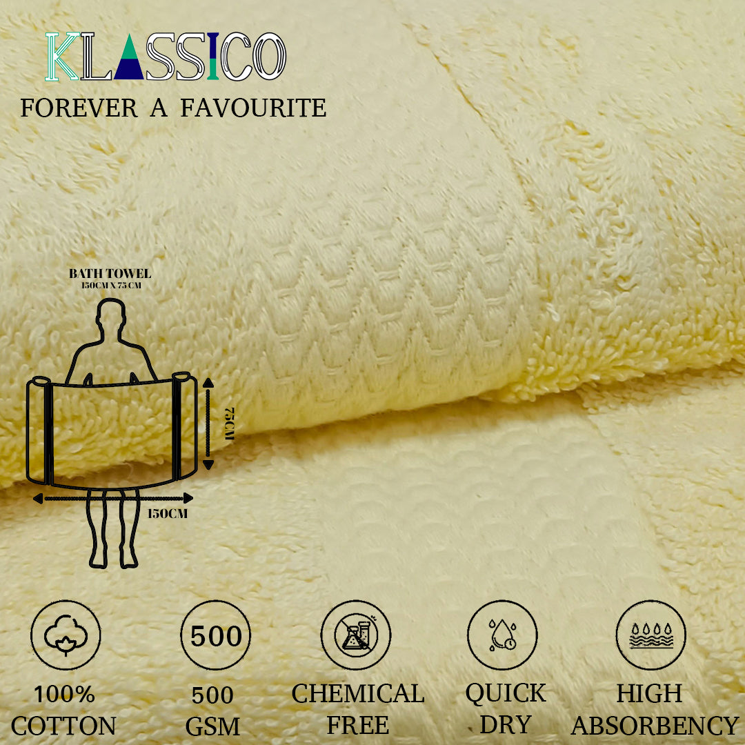 Klassico Bath Towel. 100% Cotton Towel. 