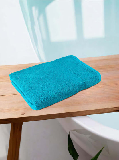 Bath Towel Set of 1 Aqua Blue