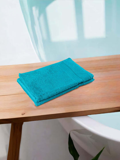 Hand Towel set of 2 Aqua Blue