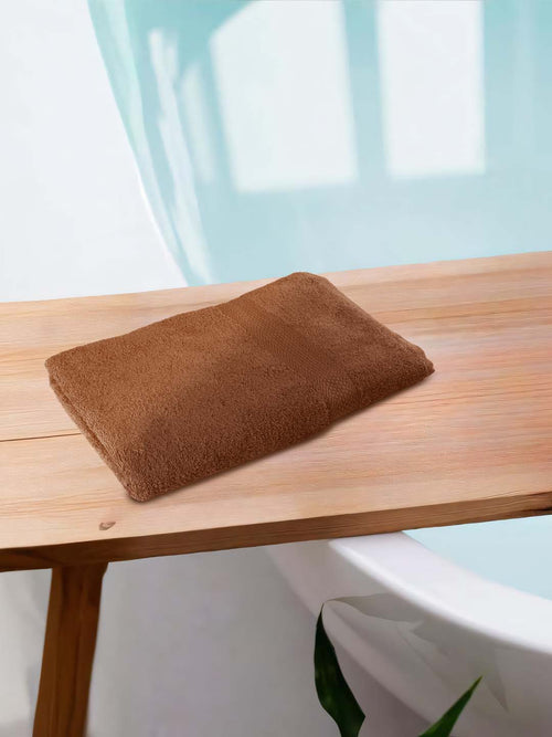 Bath towel set of 1 Brown