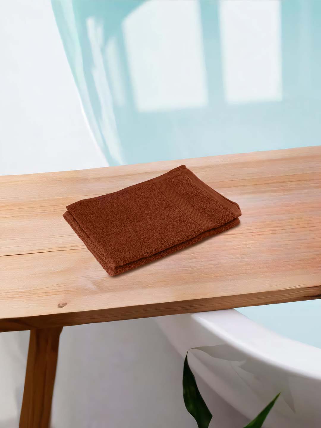 Hand Towel Set of 2 Brown