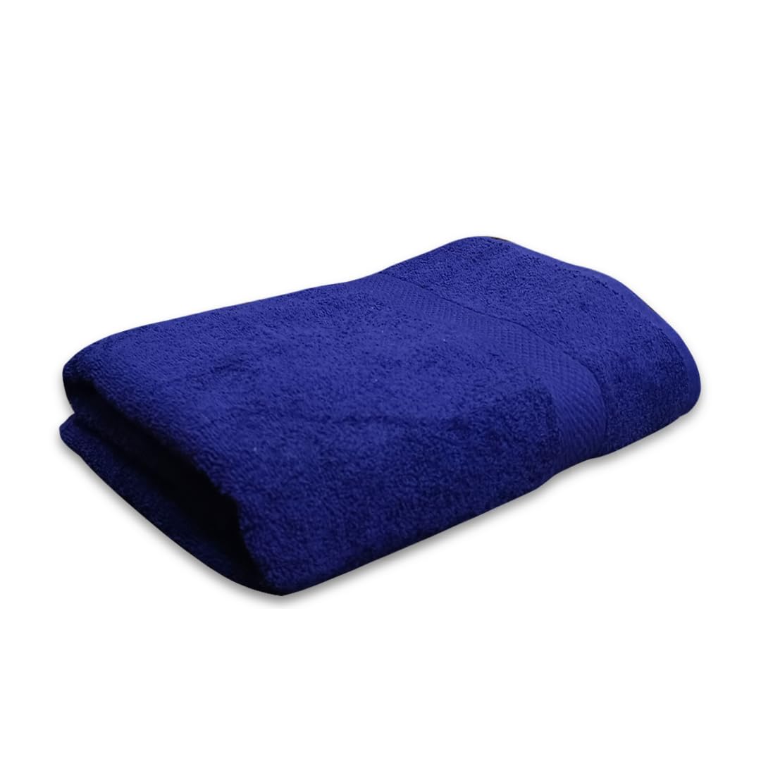 Regency India Quattro 100% Cotton Towels for Bath | Turkish Bath Towel - Ultra Soft & Absorbent | 400 GSM | 1 Piece Bath & 2 Hand Towels Towel for Men/Women | 75 x 150 cm (Midnight Blue)