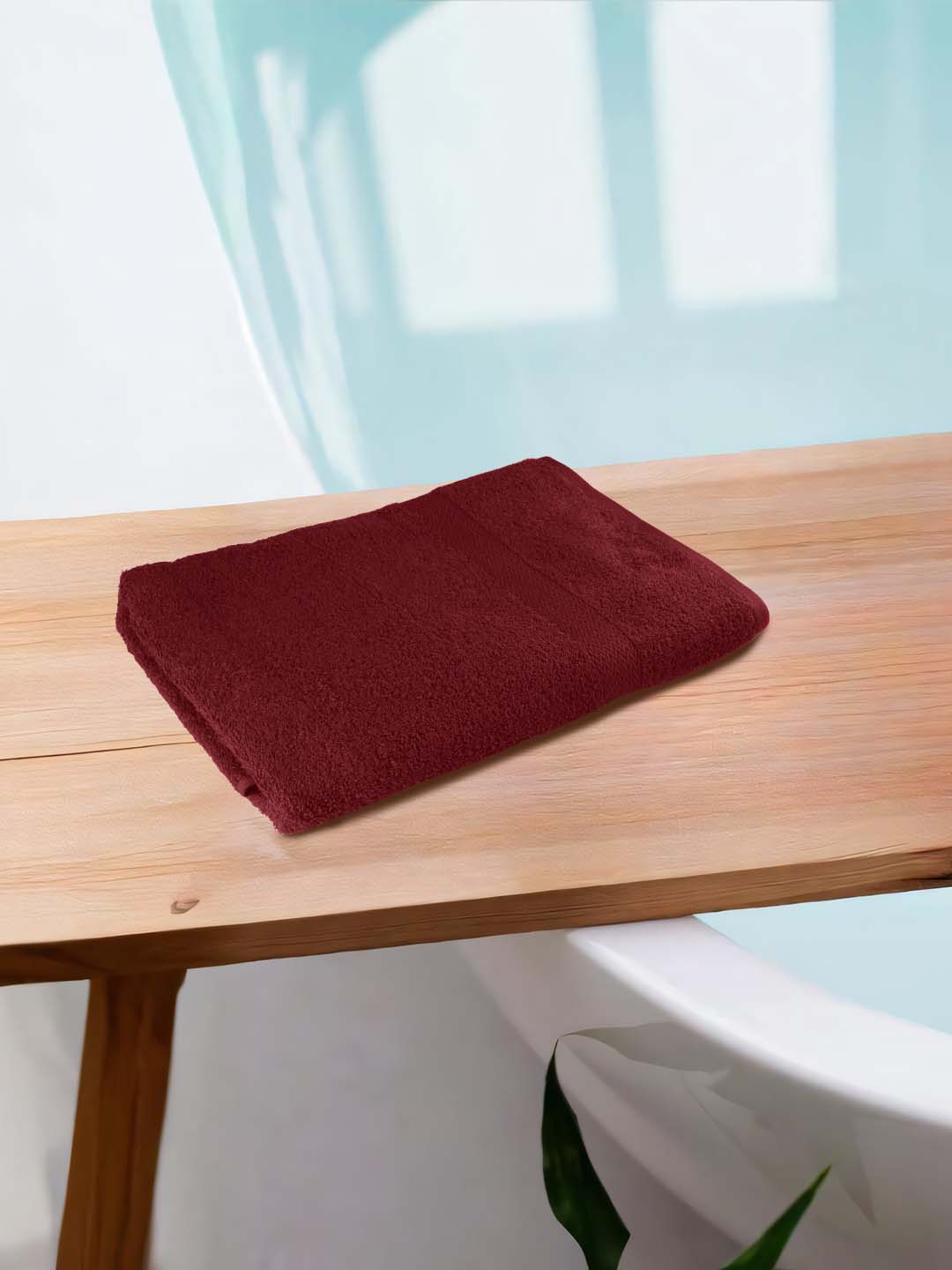 Bath Towel Set of 1 Ruby Red