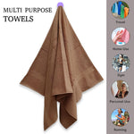 Regency India Quattro 100% Cotton Towels for Bath | Turkish Bath Towel - Ultra Soft & Absorbent | 400 GSM | 1 Piece Bath & 2 Hand Towels Towel for Men/Women | 75 x 150 cm (Brown) Brand: Generic