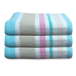Regency India Breezon Hand Towel 100% Pure Cotton Ultra Soft & Super Absorbent (325 GSM / 40x60 cm) Soft Pack of 3 Brown Pink