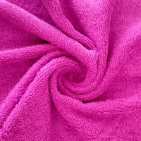 Quattro Export Quality 100% Cotton Bath Towel 400 GSM, (Soft & Absorbent) | Buy 1 Bath Towel & Get 2 Face Towel Free- Fuscia Pink