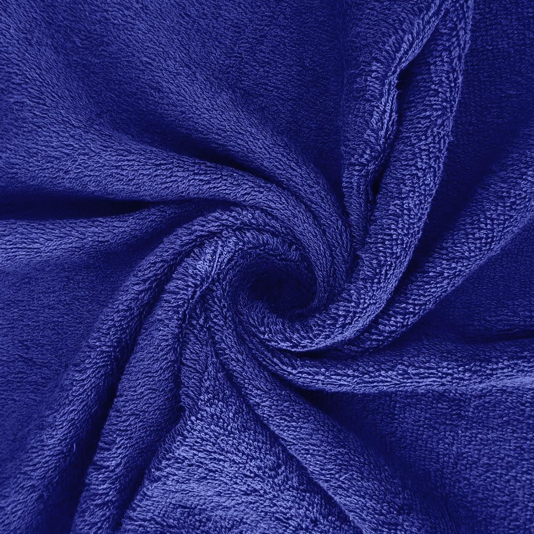 Regency India Quattro 100% Cotton Towels for Bath | Turkish Bath Towel - Ultra Soft & Absorbent | 400 GSM | 1 Piece Bath & 2 Hand Towels Towel for Men/Women | 75 x 150 cm (Midnight Blue)