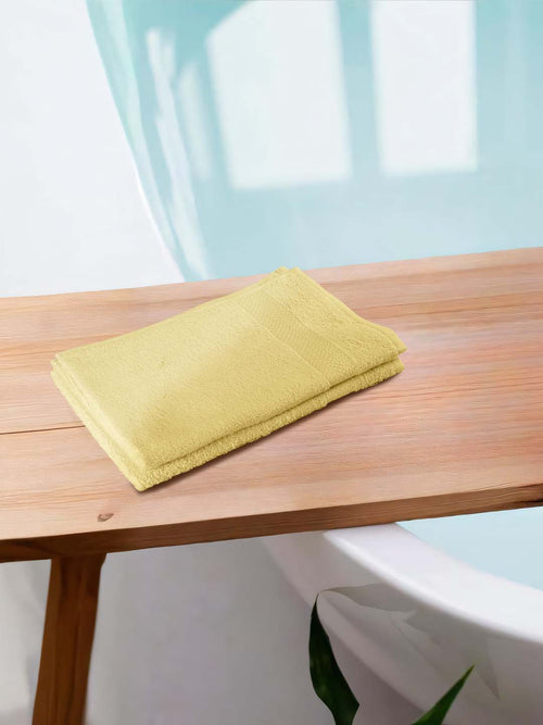 Hand towel set of 2 Yellow