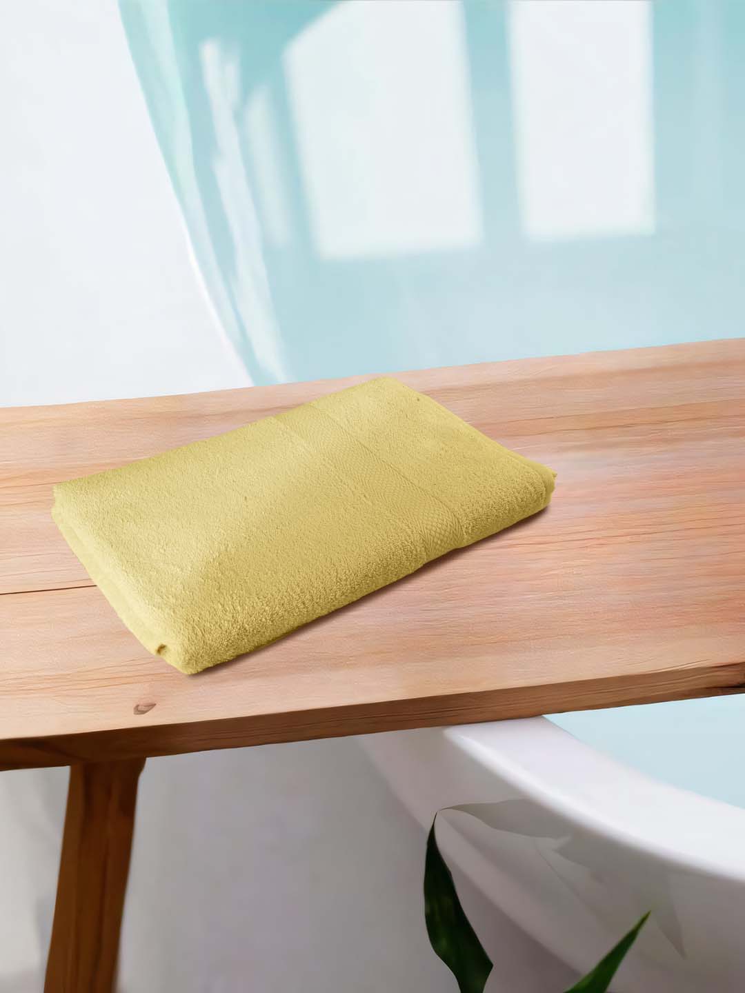 Bath towel set of 1 Yellow