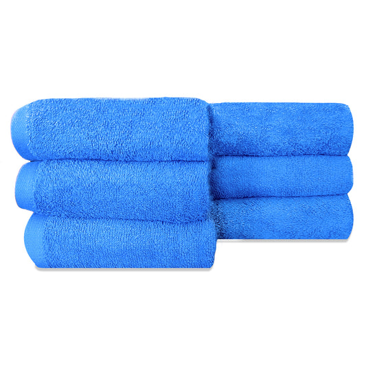 Prezzo Face Towel 450 GSM, Size 30 * 30 cm, Soft & Fluffy towel, (Pack of 6) | - Regency India's