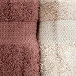 His & Her Towel - Beige and brown combo