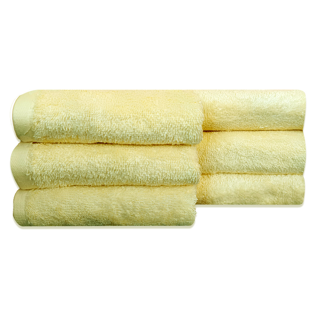Quattro Face Towel 400 GSM, Size 30 * 30 cm, Soft & Fluffy towel, (Pack of 6) | - Regency India